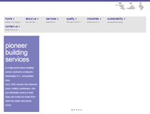 Tablet Screenshot of pioneerbuildingservices.com